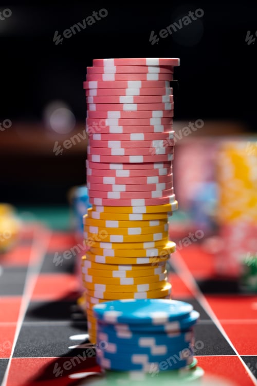 Preview: Roulette table close up at the Casino