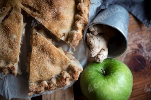 Preview: Delicious Apple Pie Dessert with Green Apple