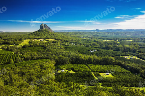 Preview: View from the summit of Mount Ngungun, Glass House Mountains, Su