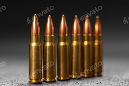 Preview: Bullets on gray background