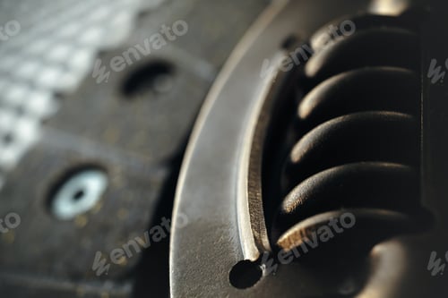 Preview: Car clutch on a metal surface