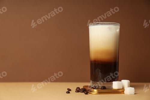 Preview: Cold drink for refreshing - ice coffee, space for text