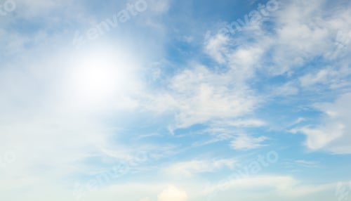Preview: Sky cloud background blue skyline summer