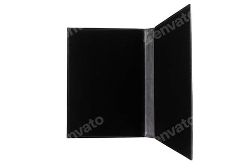 Preview: close-up of a leather expensive document folder