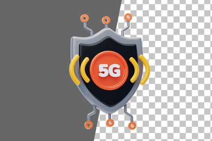 Preview: 5G Network Security 3D Icon