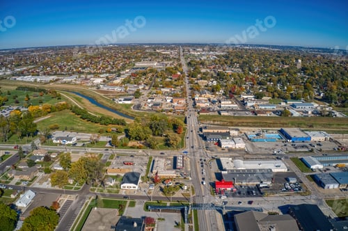 Preview: Aerial View of the Omaha Suburb of Papillion, Nebraska