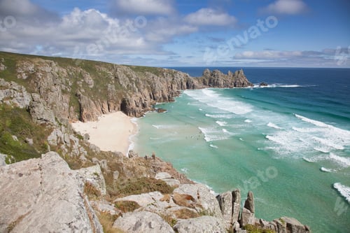 Preview: Cliffs at Logan Rock, Treen, Cornwall, England