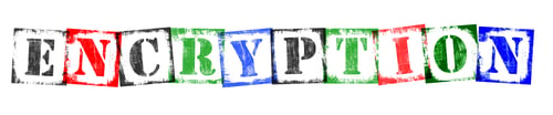 Preview: Word Encryption from Stamp Letters, Retro Grunge Design