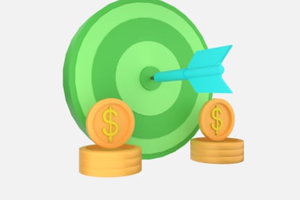Preview: Target Board Coin 3D Illustration