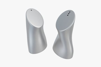 Preview: Stainless steel salt and pepper shakers