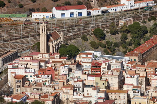 Preview: Picturesque mediterranean village of Portbou. Alt Emporda. Girona, Catalonia. Spain