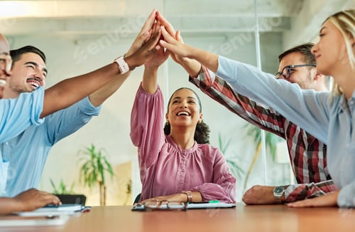Preview: Young business people working in the office
