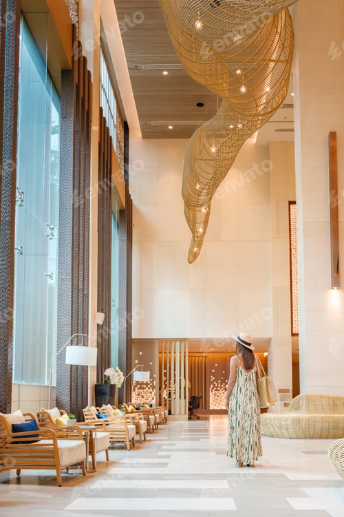 Preview: hotel lobby of a luxury hotel in Thailand