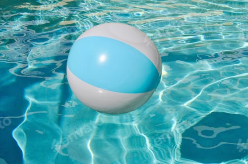 Preview: Ball floating in the pool.