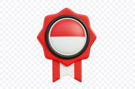 Preview: Indonesia Independence Badge