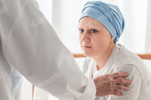 Preview: Sad woman with scarf