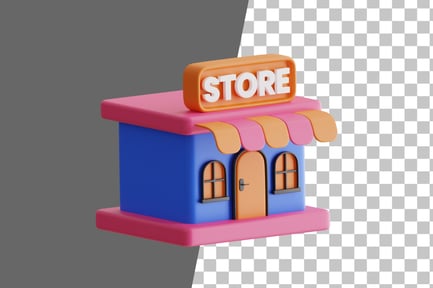 Preview: Shopping Store 3D Icon