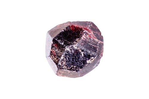 Preview: Garnet mineral stone on a white background