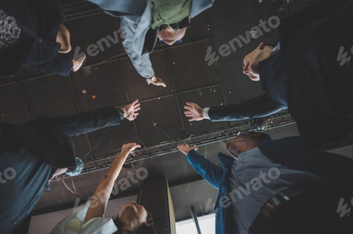 Preview: business meeting successful, celebrating success at company.