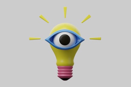 Preview: Eye idea lightbulb inspiration cartoon