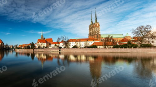 Preview: Amazing Panoramic View On A Historical Part Of Wroclaw And Cathedral Island In Wroclaw