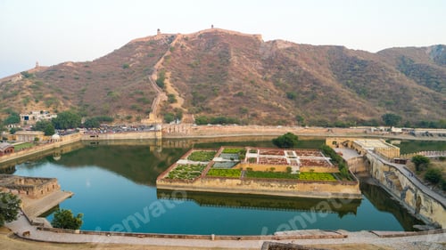 Preview: Majestic Amber Fort near Jaipur, Rajasthan, India during daylight