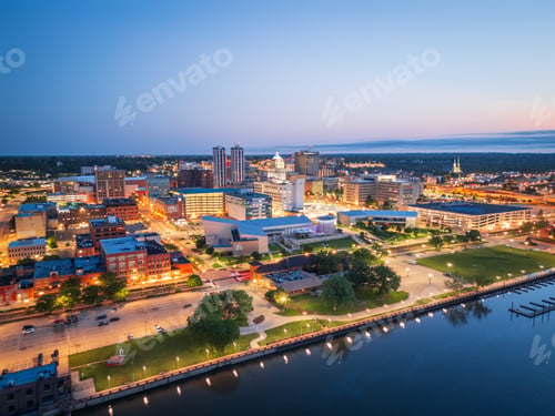 Preview: Peoria, Illinois, USA Downtown Skyline