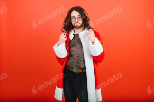 Preview: Celebration of the New Year holidays by the LGBT community. Santa is gay.