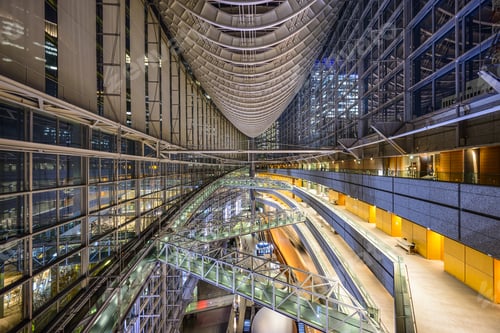 Preview: Tokyo - December 16, 2012: The Public Hall Of Tokyo International Forum. The Multipurpse Facility