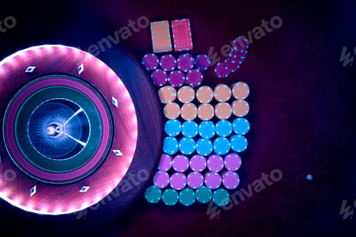 Preview: Roulette table close up at the Casino