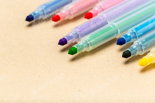 Preview: Colored marker pens