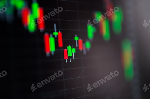 Preview: Close-up LED charts and summary info for making stock trading graph