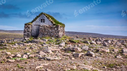Preview: Stone cottage on the middle of nowhere in Iceland