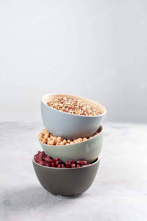 Preview: Various superfoods, Vegan, vegetarian healthy eating diet organic products concept