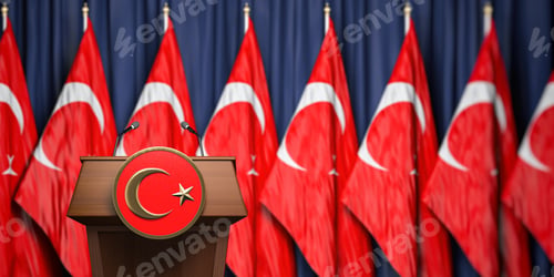 Preview: Political event, press conference or speach of a leader of Turkey.