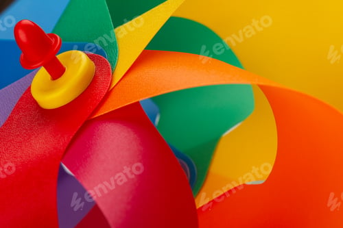 Preview: colorful plastic windmill pinwheel