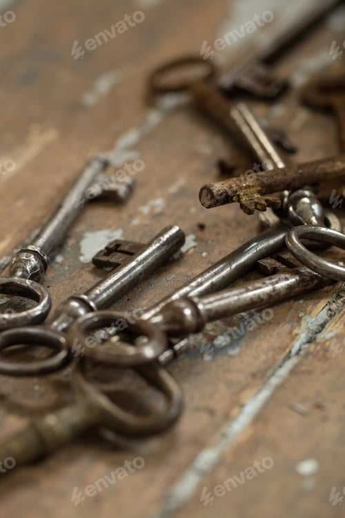 Preview: Old, ornate keys