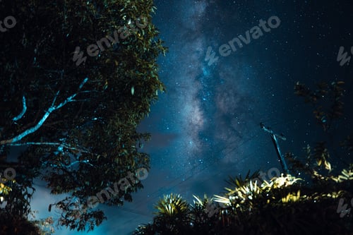 Preview: Stars and the Milky Way in the night sky