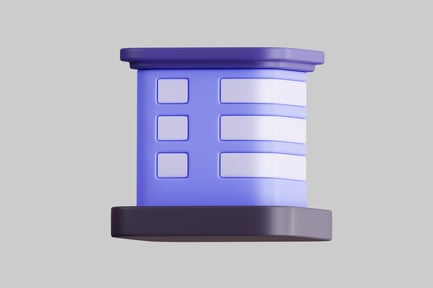 Vista previa: Estructura de edificio de oficinas moderno en bloques