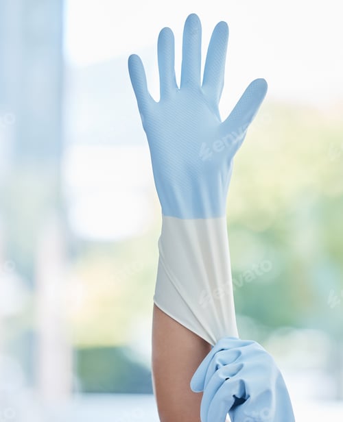 Preview: Getting Ready for House Cleaning with Gloves