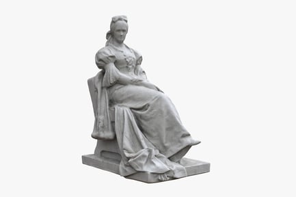 Preview: Pálné Veres: Seated Figure in Marble