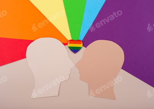 Preview: Pride month concept with LGBTQ flag