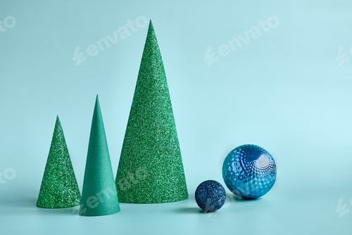 Preview: Abstract christmas composition template for exhibition beauty product.