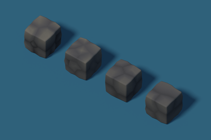 Preview: Rock Block Set - Cube World