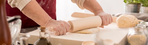 Preview: Grandmother rolling out pastry