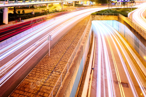 Preview: Road in city at night