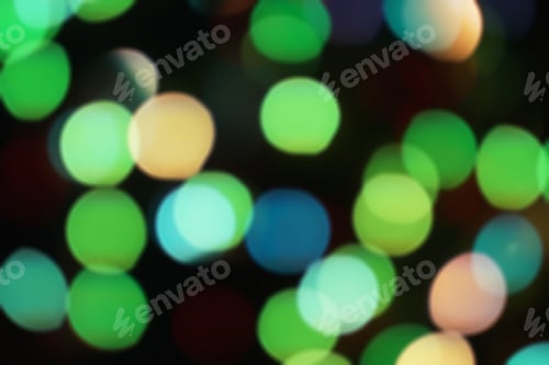 Preview: Nature Pattern- Light Bokeh Background. Celebratory Mood Magic Effect. Decorations Holiday- Design