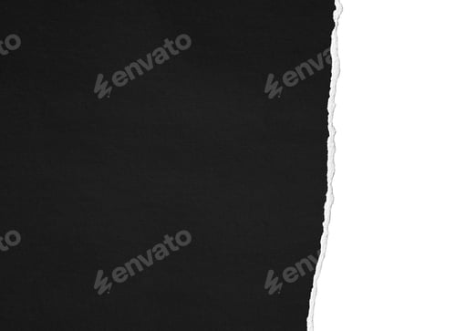 Preview: black torn paper texture piece ripped border edge
