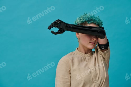 Preview: Young girl with disability in depression