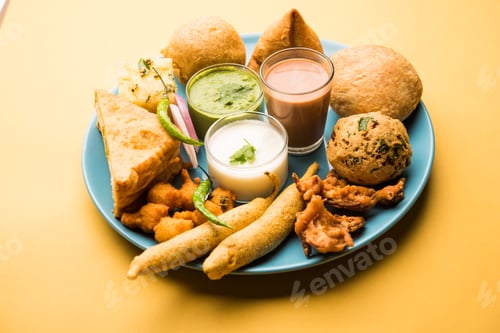 Preview: Group of Indian Tea time snacks